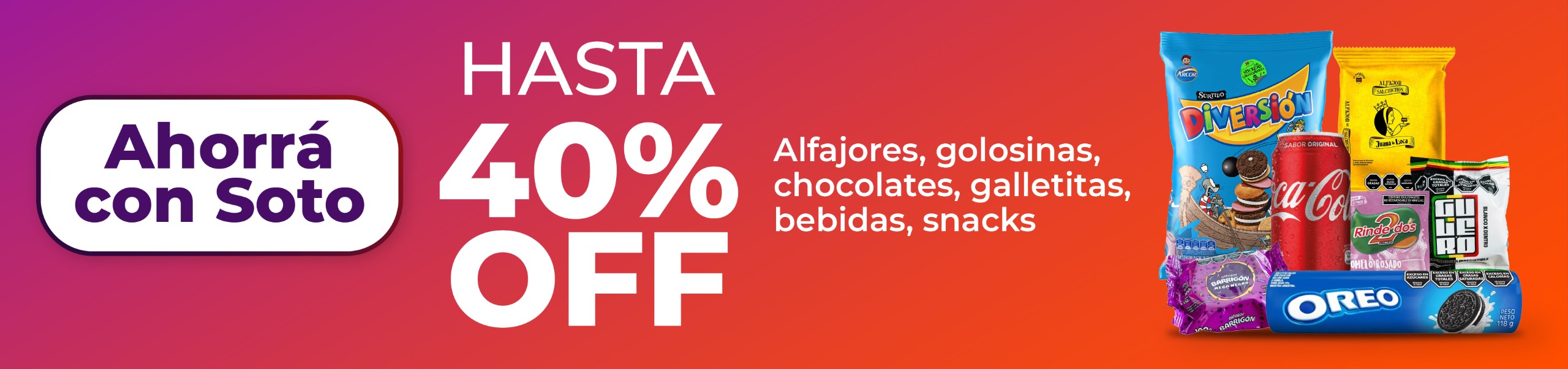 Hasta 40% Off